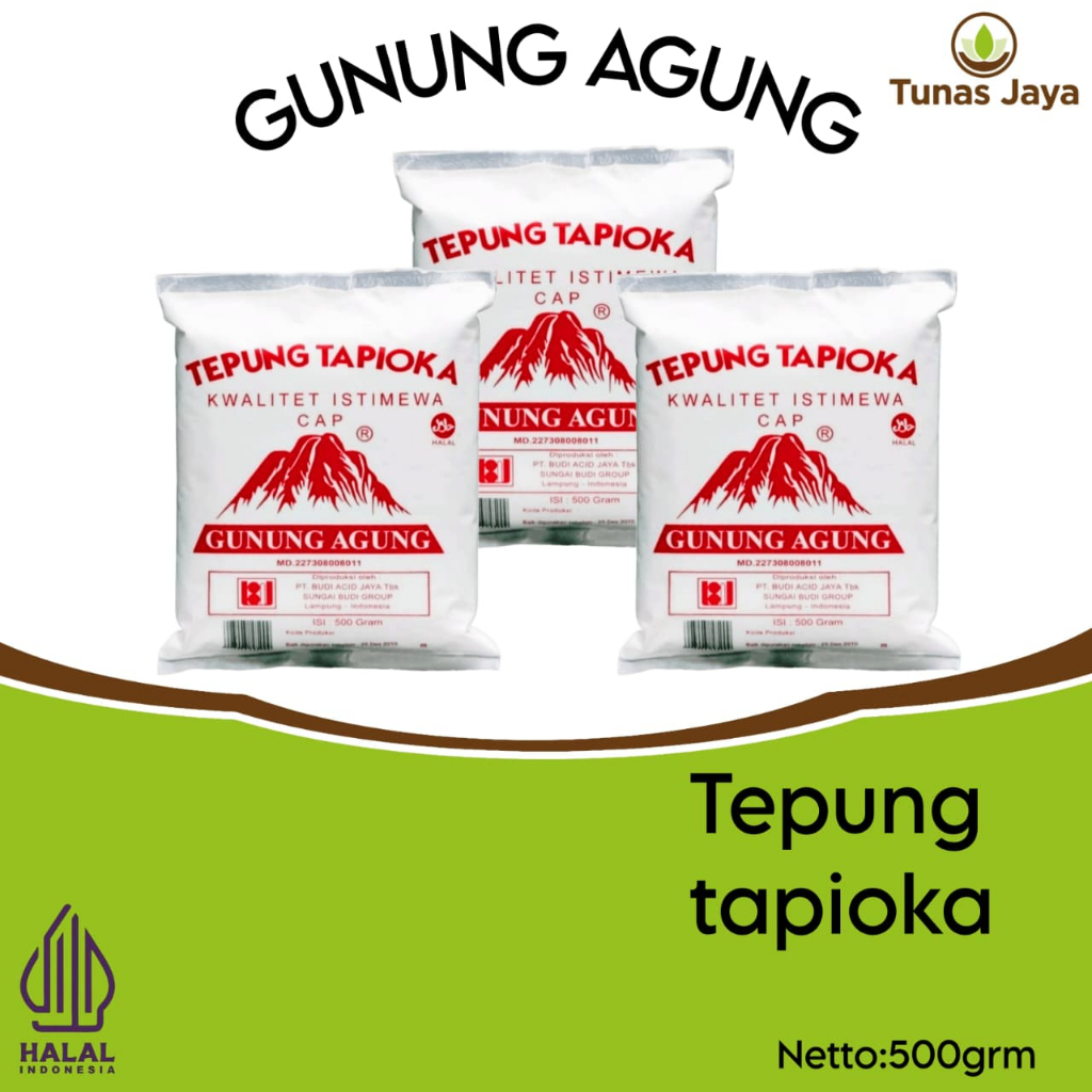 

Tepung Tapioka Gunung Agung 500g