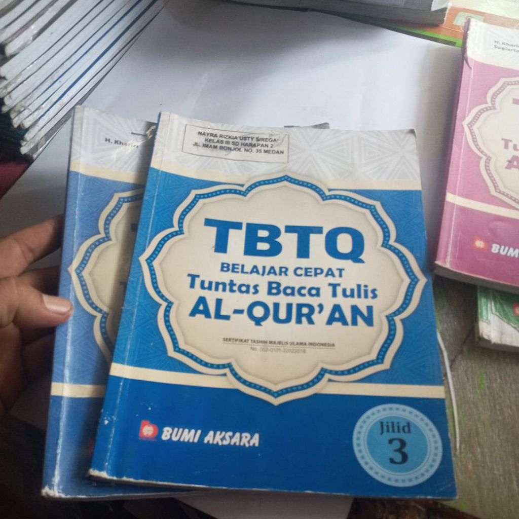 BUKU BTQ BACA TULIS AL-QUR'AN UNTUK SD KELAS 3