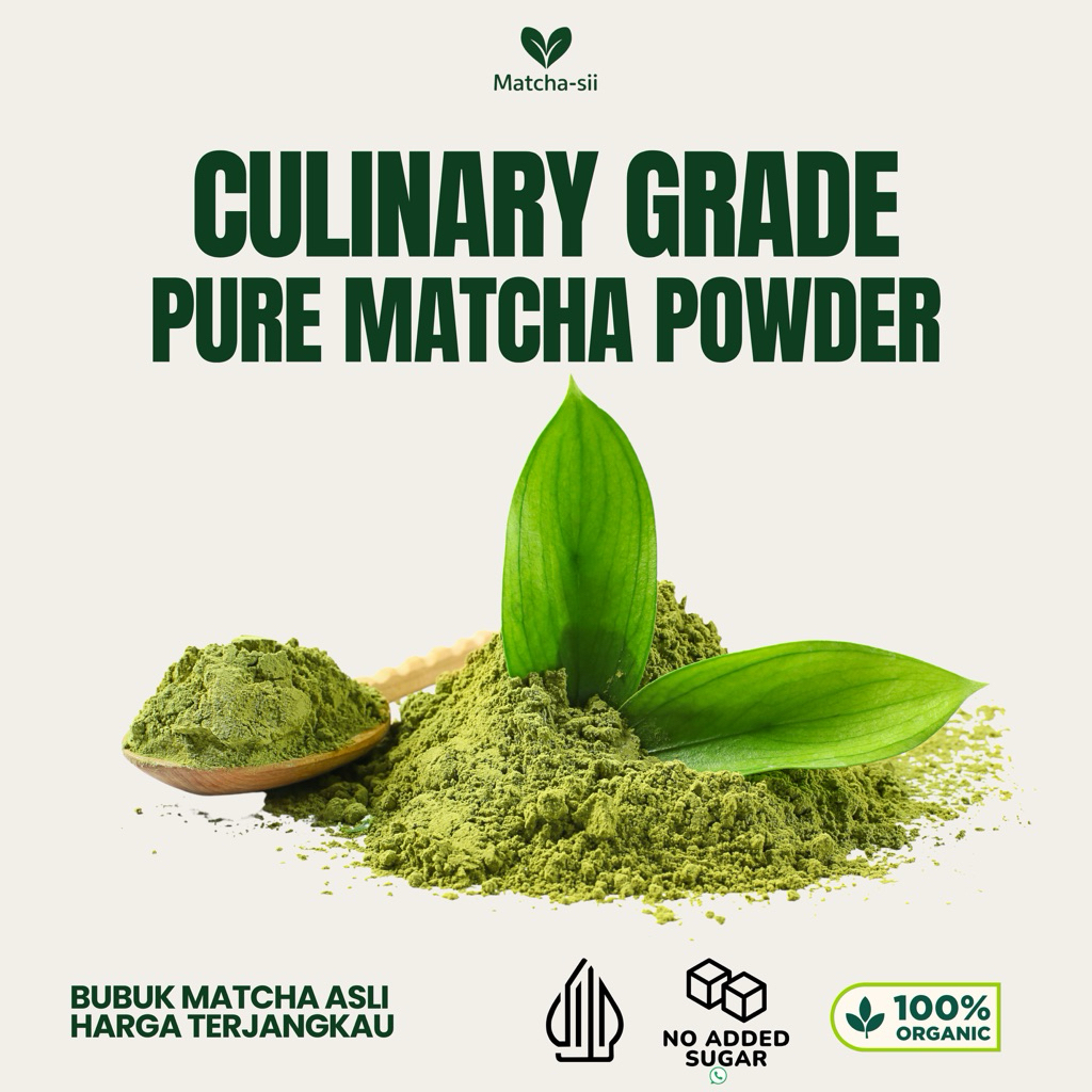 

Matchasii Culinary Grade Matcha | 100% Pure Matcha / Green Tea Powder | by Matchasii