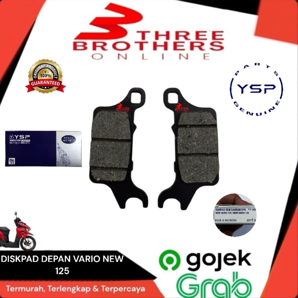 Diskpad brakepad kampas rem cakram Depan Genio vario 150 2018 kaliper tokico
