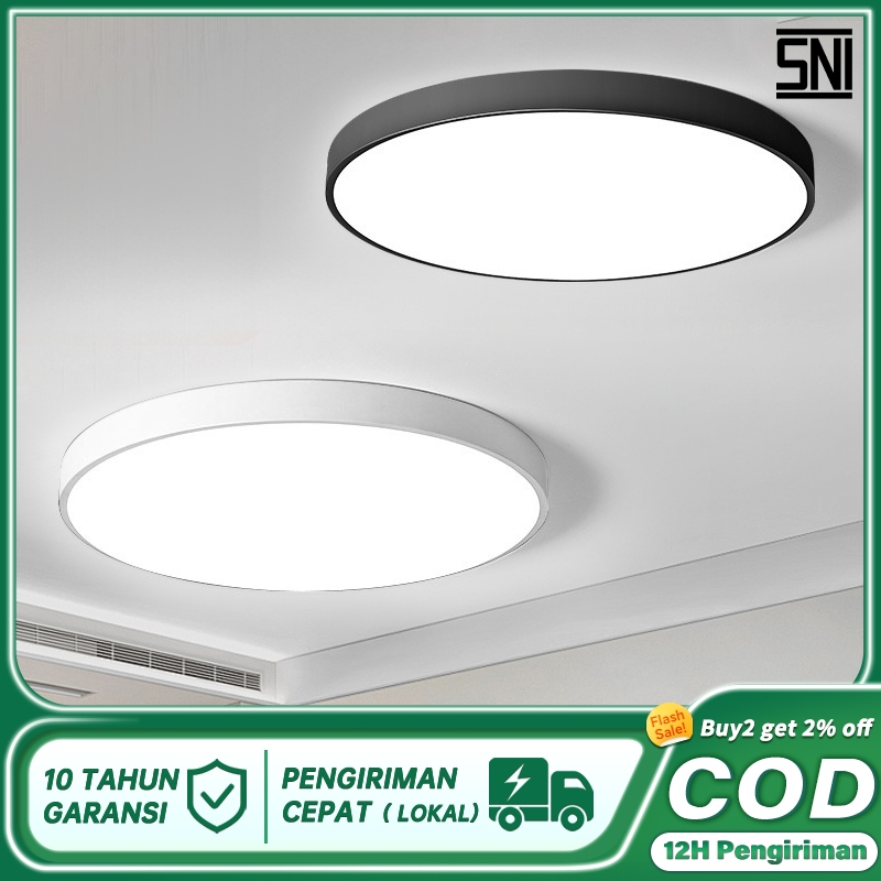 COD Lampu plafon minimalis modern lampu Ruang Tamu ceiling Lamp plafon rumah lampu LED 3 Warna  LED 