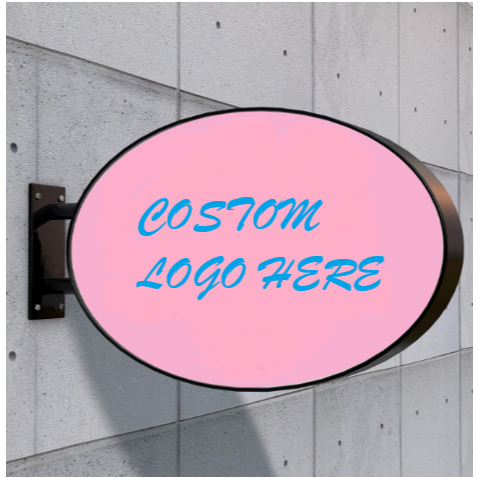 Neon Box Custom Indoor dan Outdoor / Neon Box OVAL Custom / Neon Box OVal untuk usaha berbagai ukura