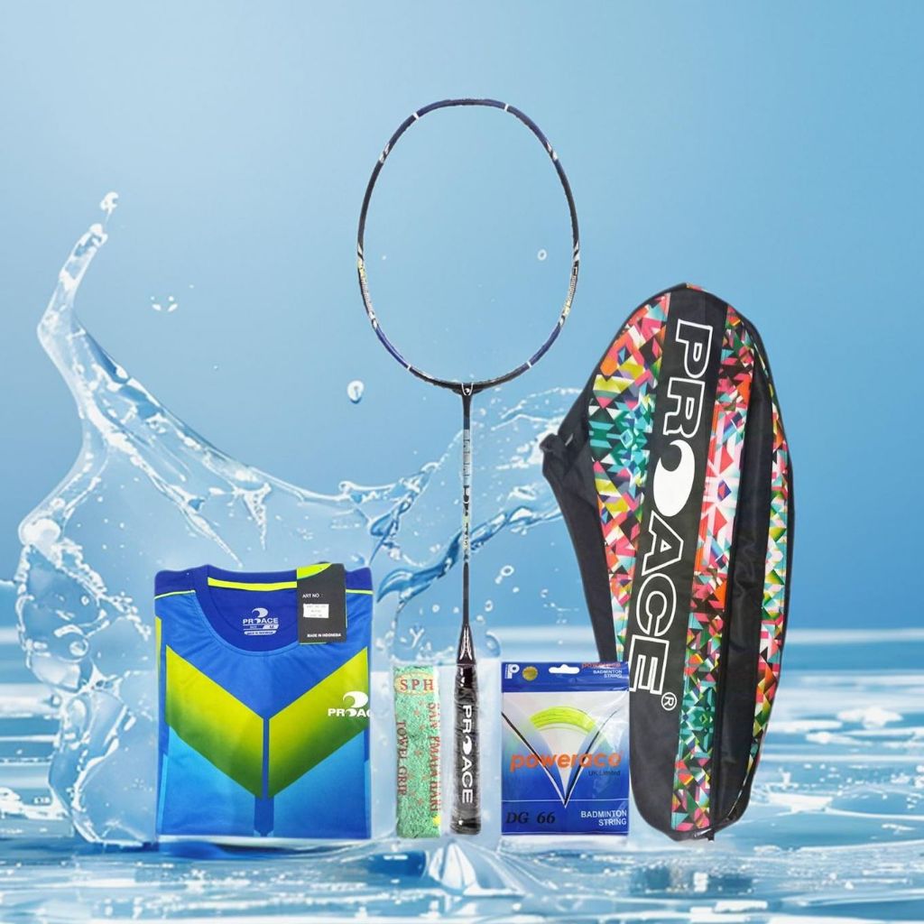Raket Badminton ProAce Sabre 10 Bonus Komplit Raket Proace Sabre 10