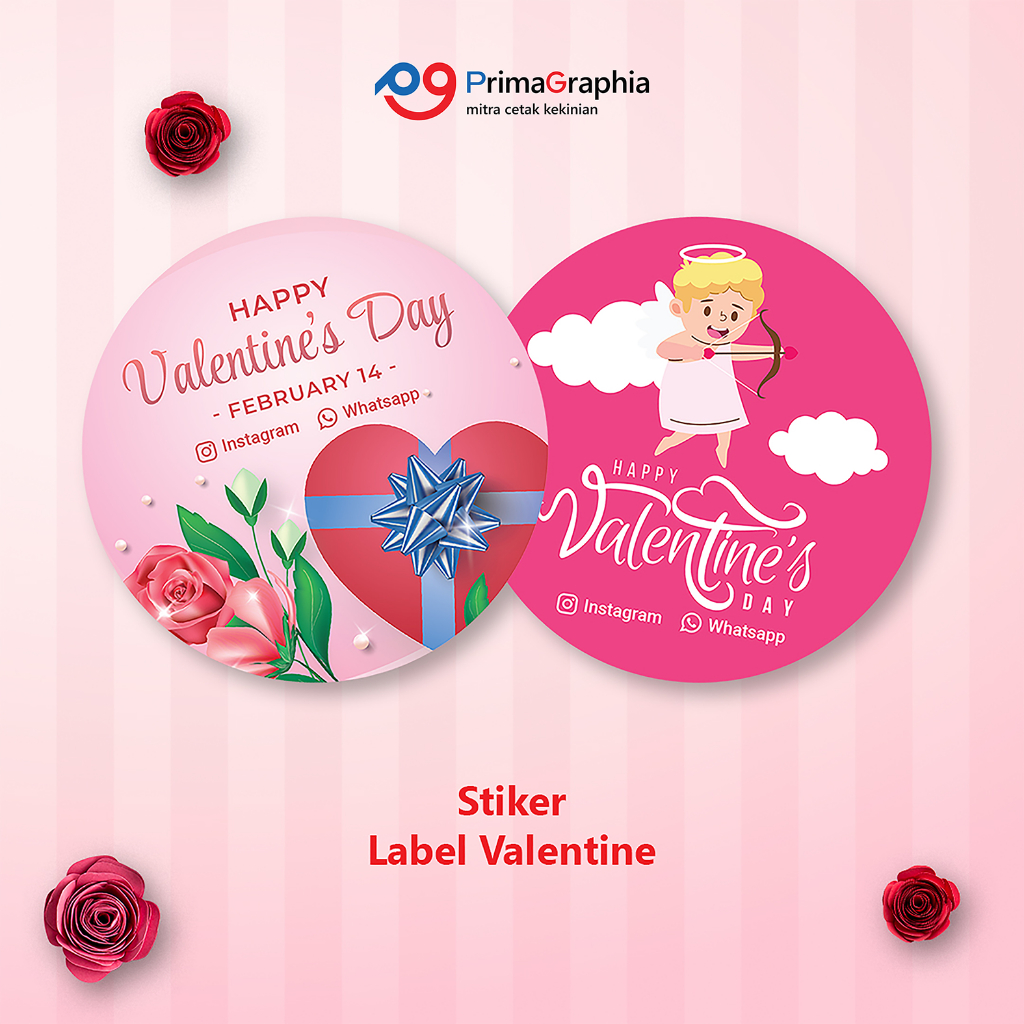 

Cetak Stiker Valentine Bulat Custom Desain Template
