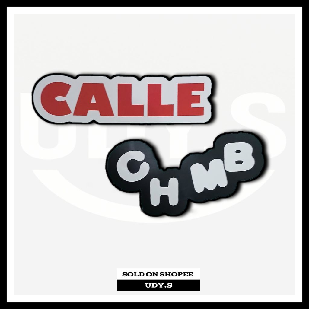 

STIKER CHMB 8CM BAHAN GRAFTAC BISA TEMPEL DIMANA SAJA