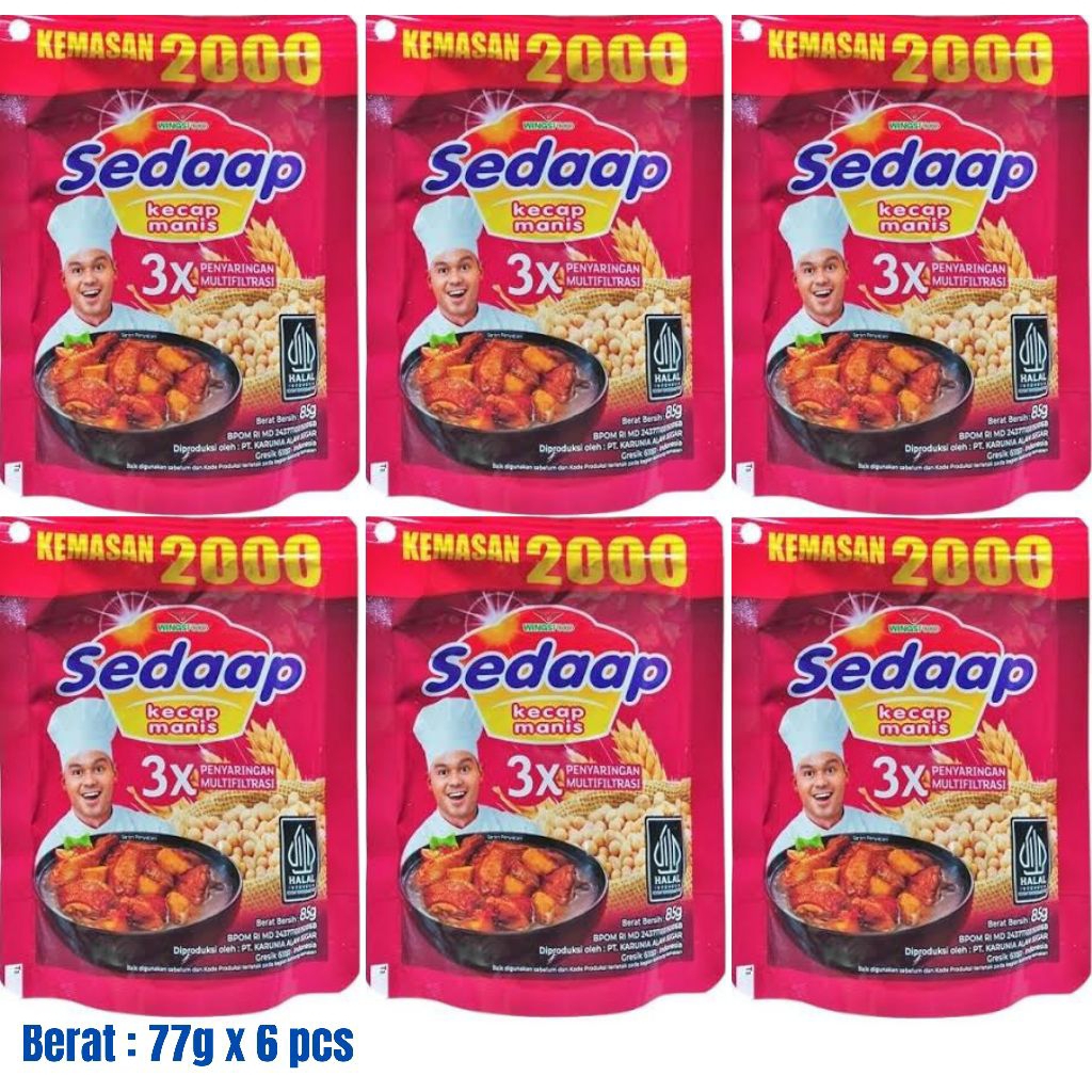 

Kecap Sedaap 77g x 6 pcs