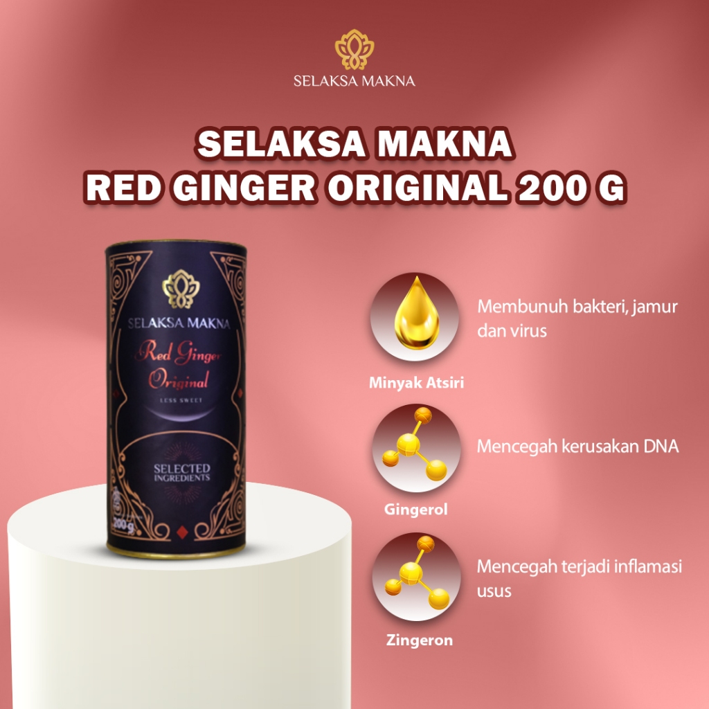 

Selaksa Makna Red Ginger Original Can 200 Gram