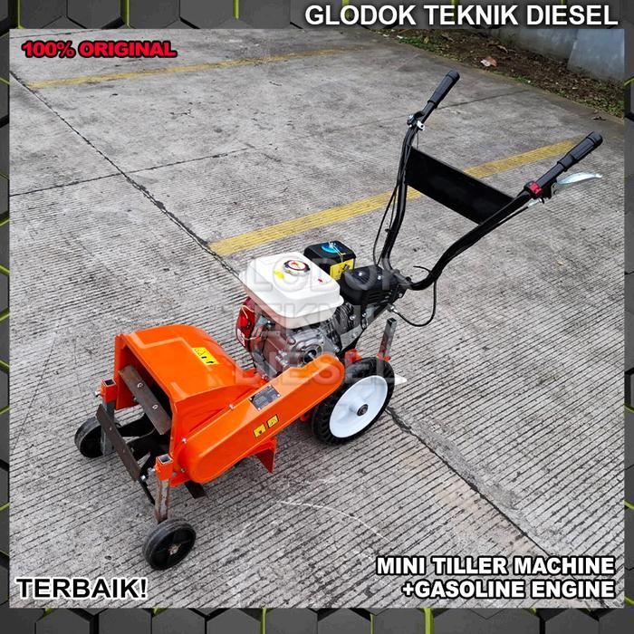 Mesin Bajak Sawah Bensin Mini Land Tiller Cultivator Machine Gasoline Engine Original Terbaik