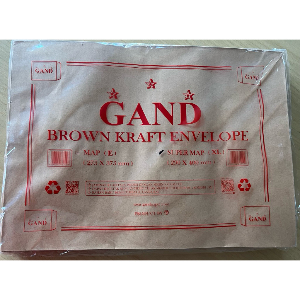 

AMPLOP COKLAT GAND BROWN KRAFT SUPER MAP XL