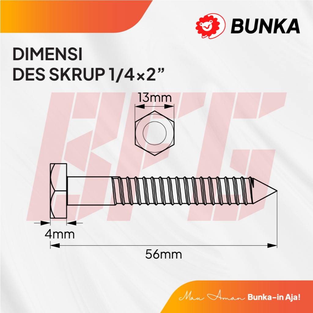 Skrup Sparepart Folding Gate dan Rolling Door