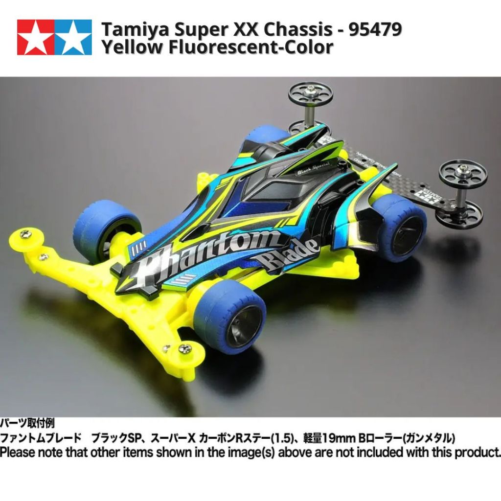 Chassis Tamiya Super XX Yellow Fluorescent - Rare Item