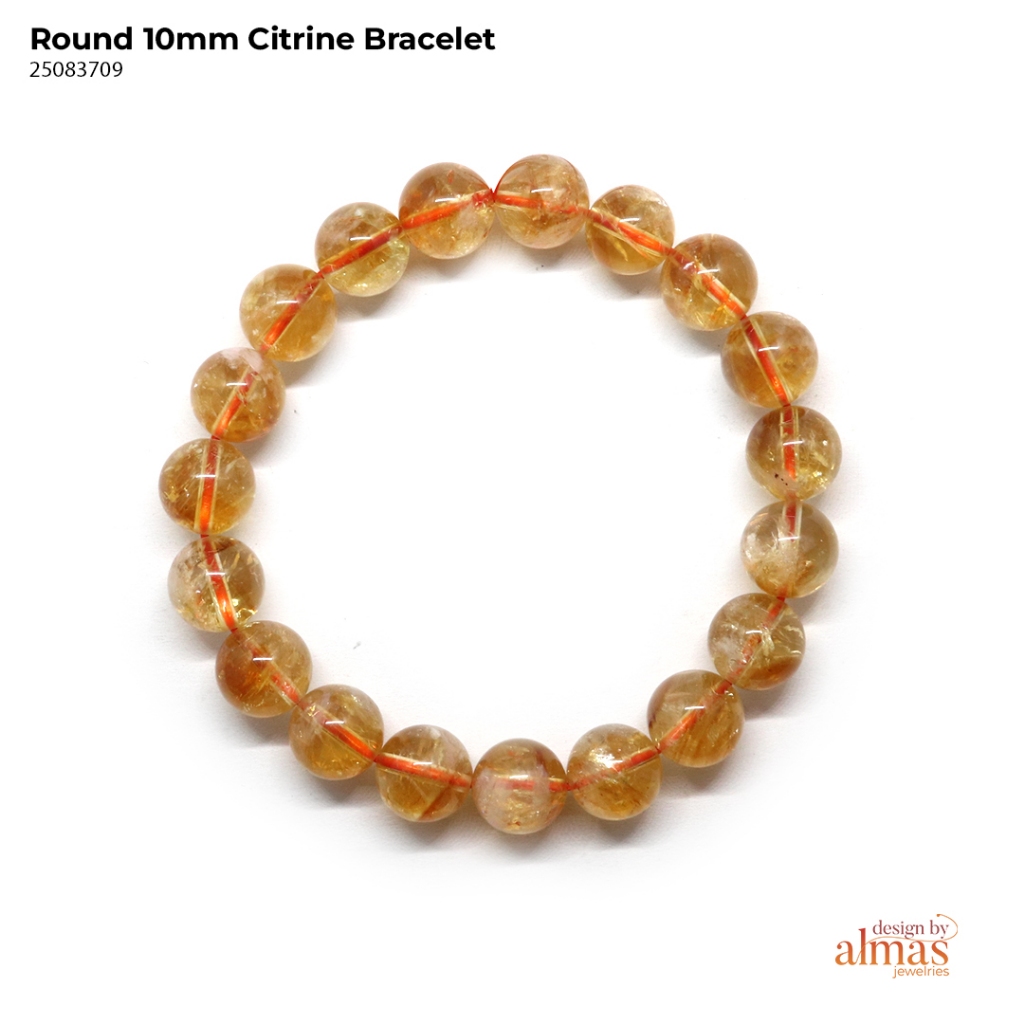 Citrine Bracelet Natural Stone l Gelang Citrine