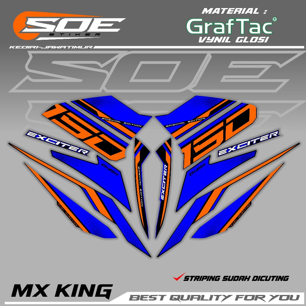 STRIPING MX KING motif exciter 150/ stripe exciter 150/ stripe y15zr