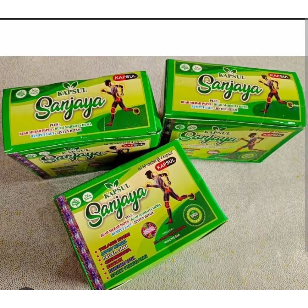 

herbal asam urat dan pegalinu sanjaya gold kapsul original100%