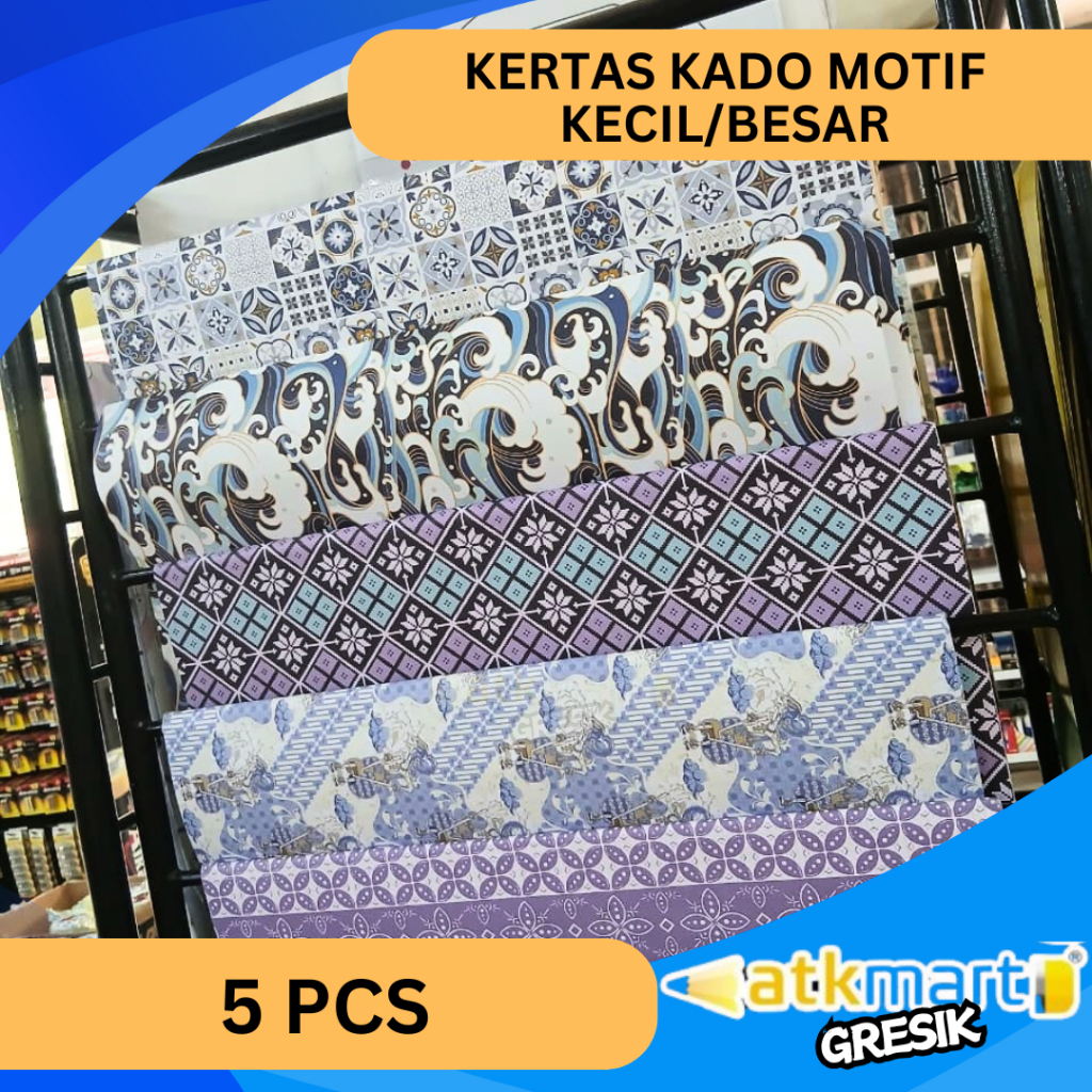 

KERTAS KADO ULANGTAHUN MOTIF UKURAN KECIL / BESAR PEMBUNGKUS KADO TEBAL MURAH 5 PCS