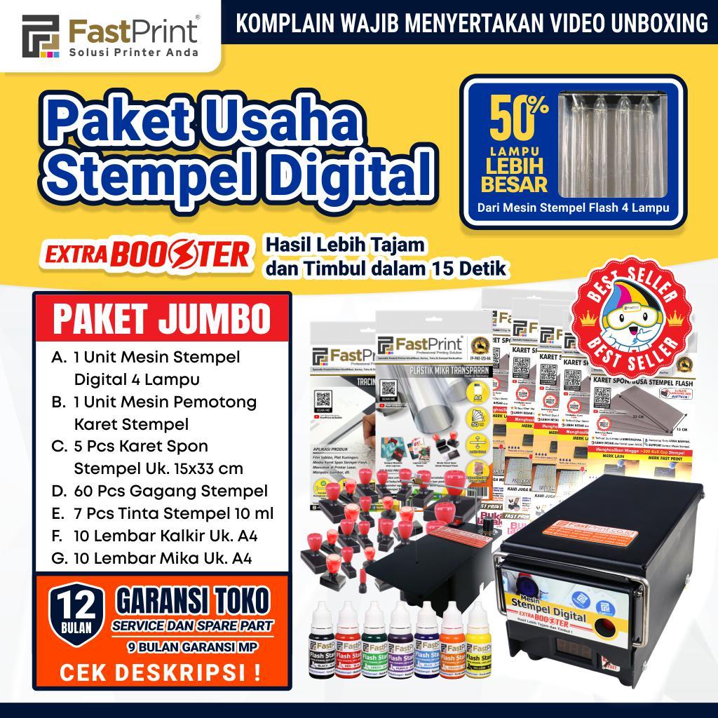 

Paket Jumbo Mesin Stempel Digital Warna 4 Lampu Premium Lengkap