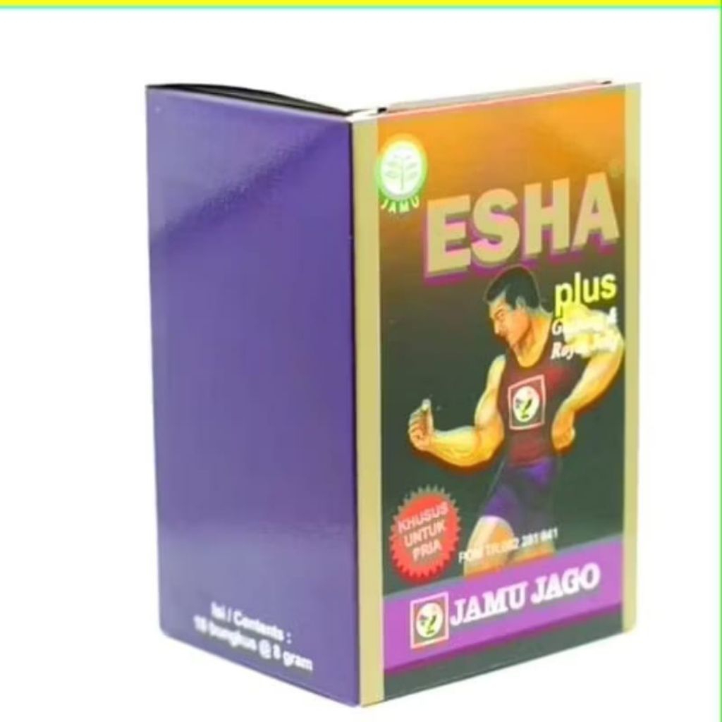 

Esha plus jamu jago isi 10 sachet