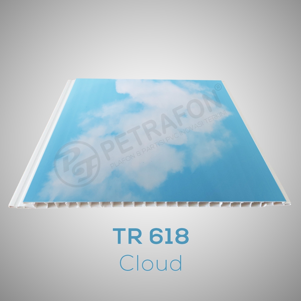 Plafon PVC Petrafon Type 618 Cloud/ Plafon Pvc Motif Awan