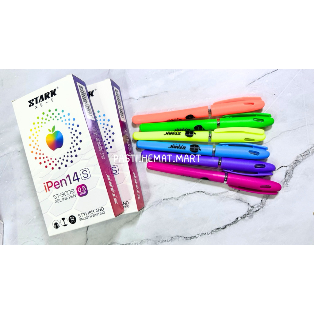 

Pulpen Gel Apple Stark | Pena Gel ipen Stark| Hitam 0,5MM | 12 PCS