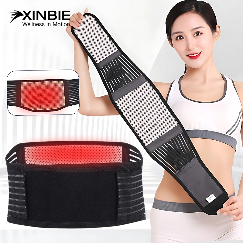 XINBIE Korset Terapi Pinggang Pemanas Pereda Nyeri Pinggul Sabuk Penghangat Saraf Kejepit Tourmaline