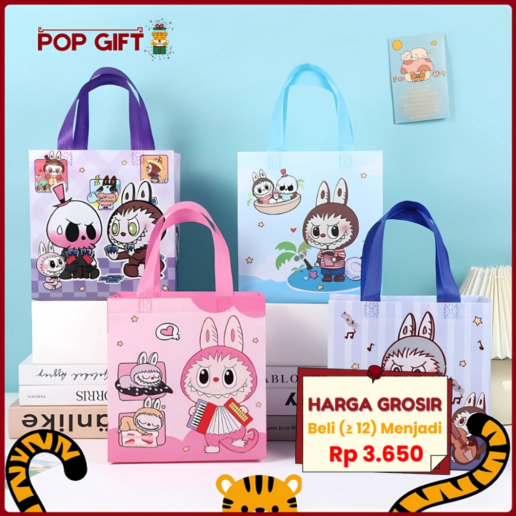 

PG Goodie Bag Ulang Tahun Tas Hadiah Karakter Kartun Lucu Hand Bag Kado Goodie Bag / Tote Bag MMG19
