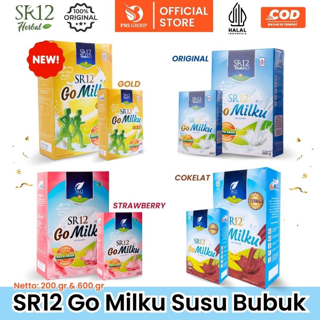 

Susu Gomilku SR12 Original 100% BPOM Halal Susu Kambing Etawa Bubuk Kualitas Premium Kemasan Hemat 600 gram