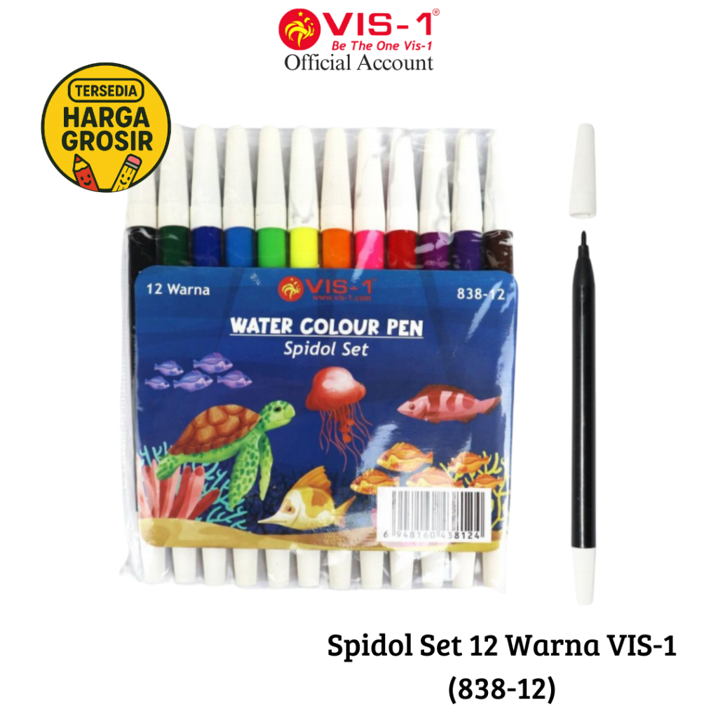 

VIS-1 - Spidol Set 838 / Spidol Warna Sekolah 12 Warna