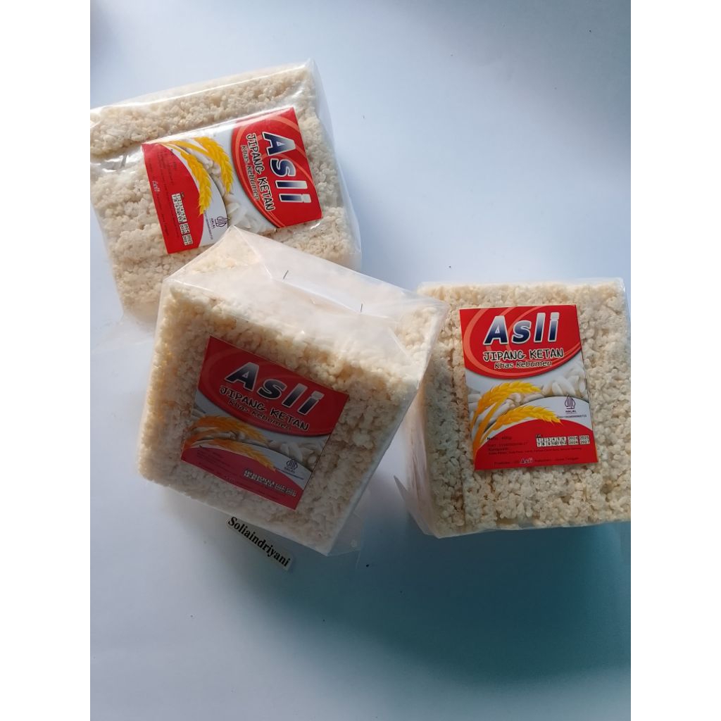 

Jipang beras teng teng ketan kue gipang