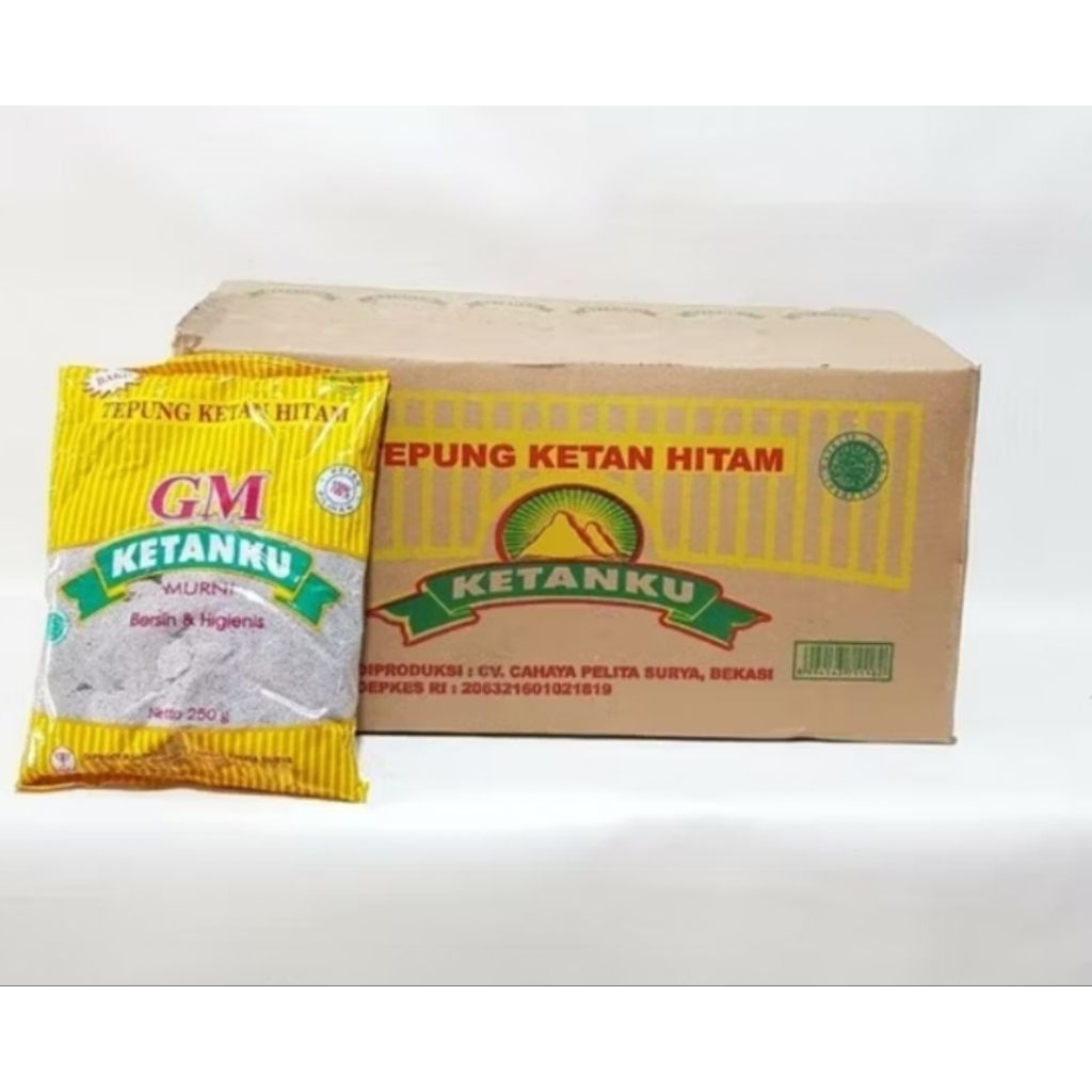 

Tepung Ketan Hitan KETANKU 1 Dus isi 20 Bungkus @250gr