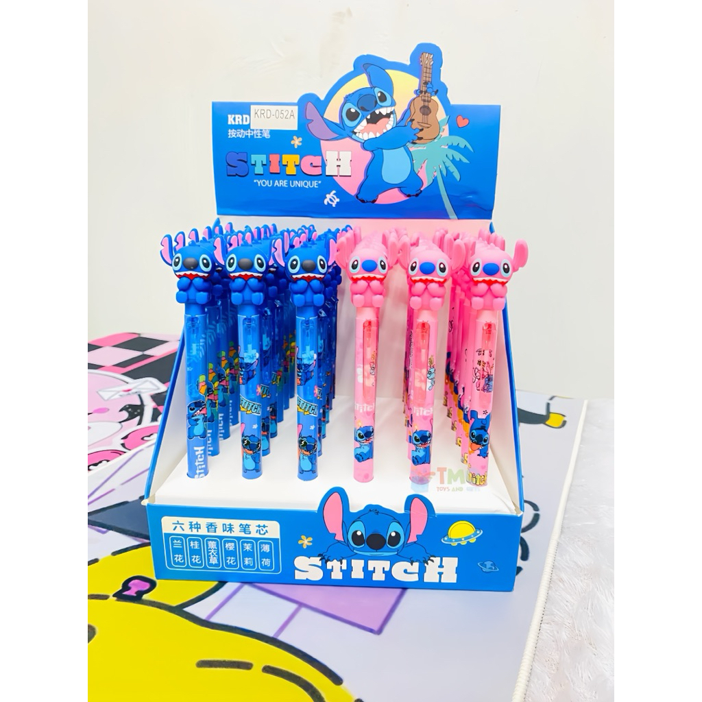 

Pen Cetek Stitch Angel KRD-052A Alat Tulis Sekolah Kantor Pulpen Gel 0.5mm Karakter Stitch Angel