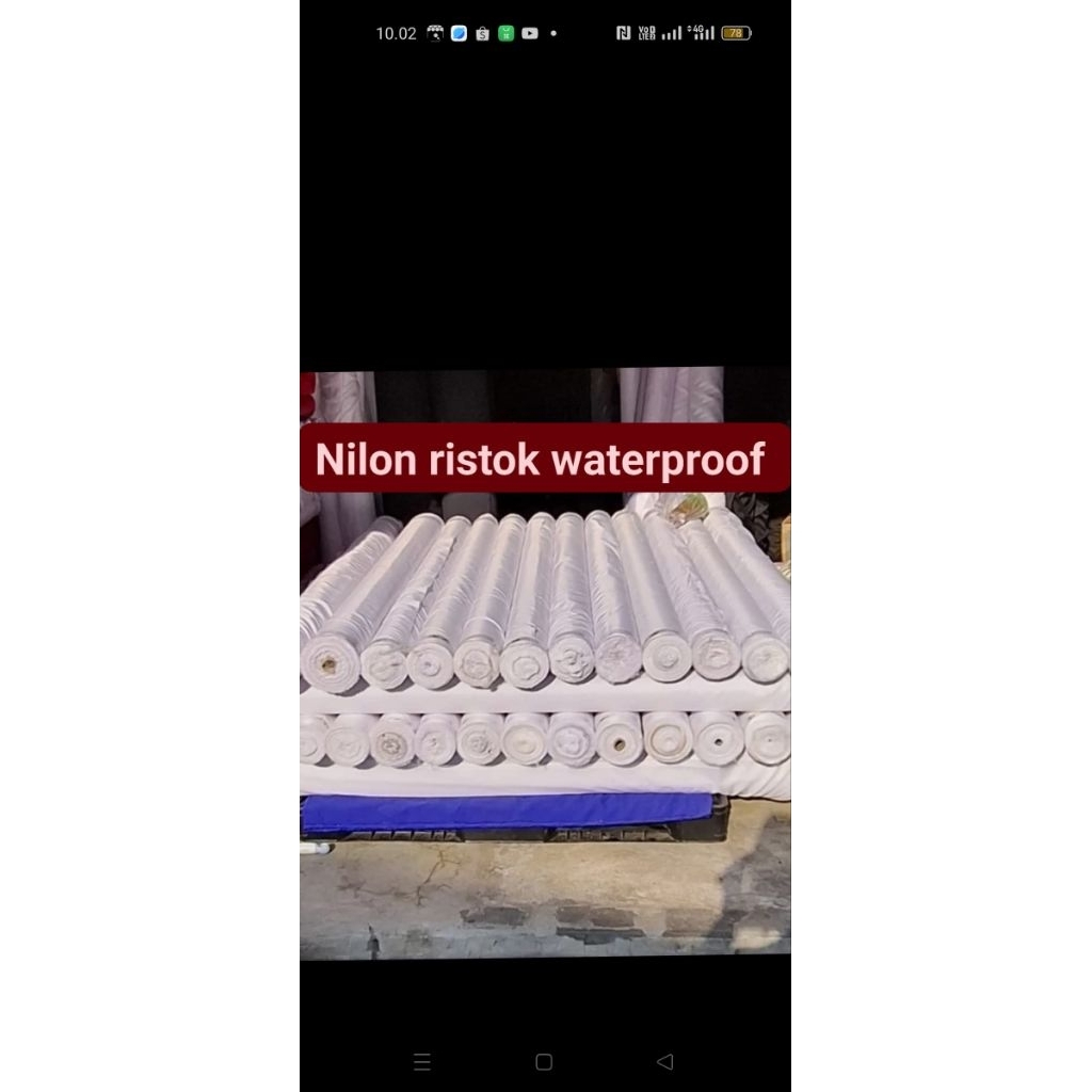 kain wp nilon ristok waterproof 20d kain tenda  jaket /kain tas/kain lapis tas dll