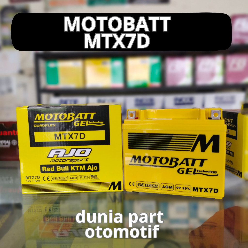 ACCU / AKI MOTOR GEL MOTOBATT MTX7D UNTUK TIGER