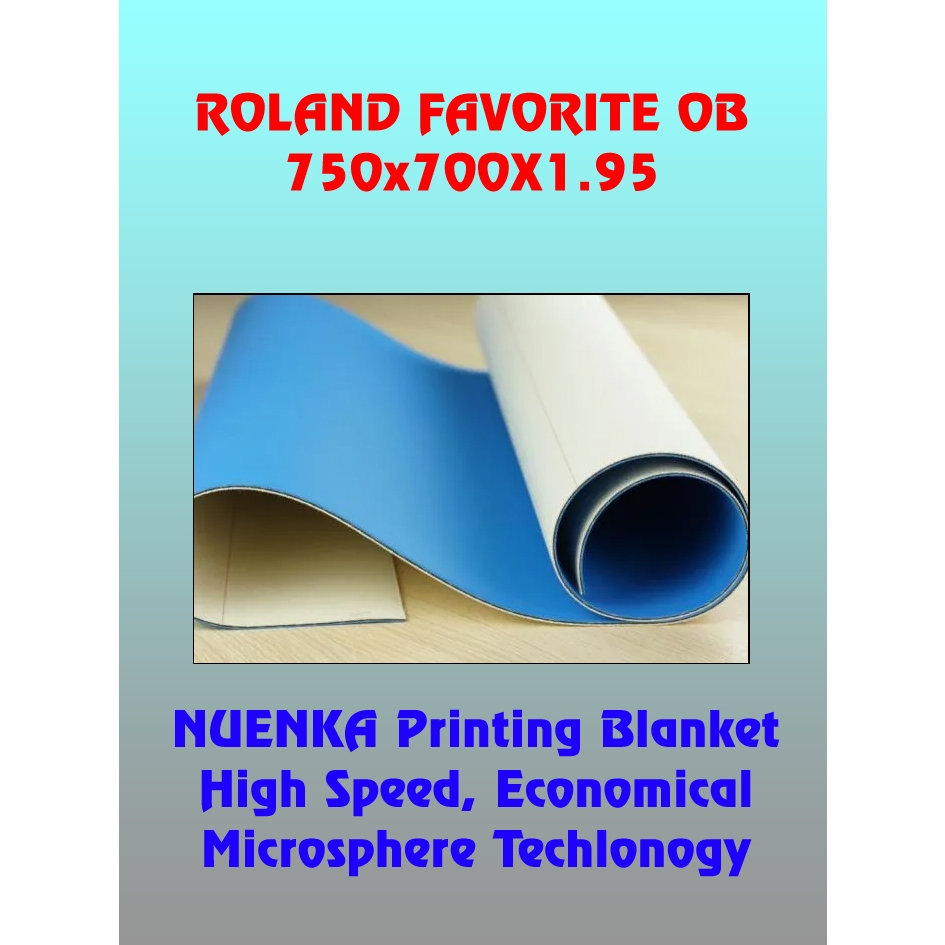 

Roland Favourite OB 750x700X1.95 NUENKA Offset Printing Blanket
