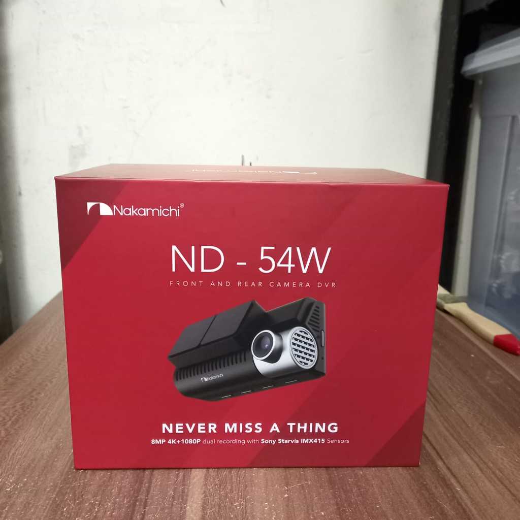 Dashcam Nakamichi ND-54W 4K 2 Kamera/Dashcam CCTV Mobil