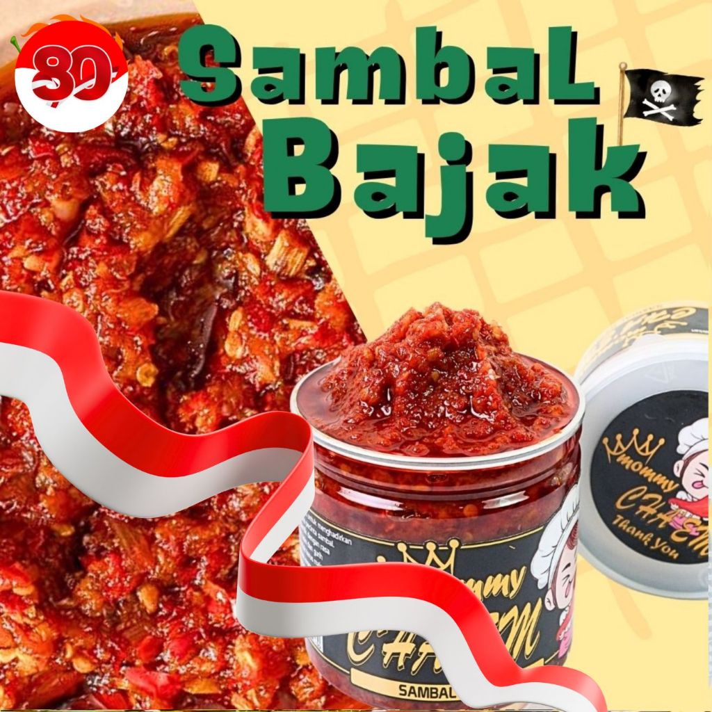 

Sambel Bajak Sambel Tomat Sambal Cabe Cabai Pedas Manis / Berat 130gr 200gram / Sambal Mommy Cha'em