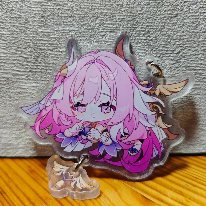 Honkai Impact Elysia Gachi gantungan Kunci
