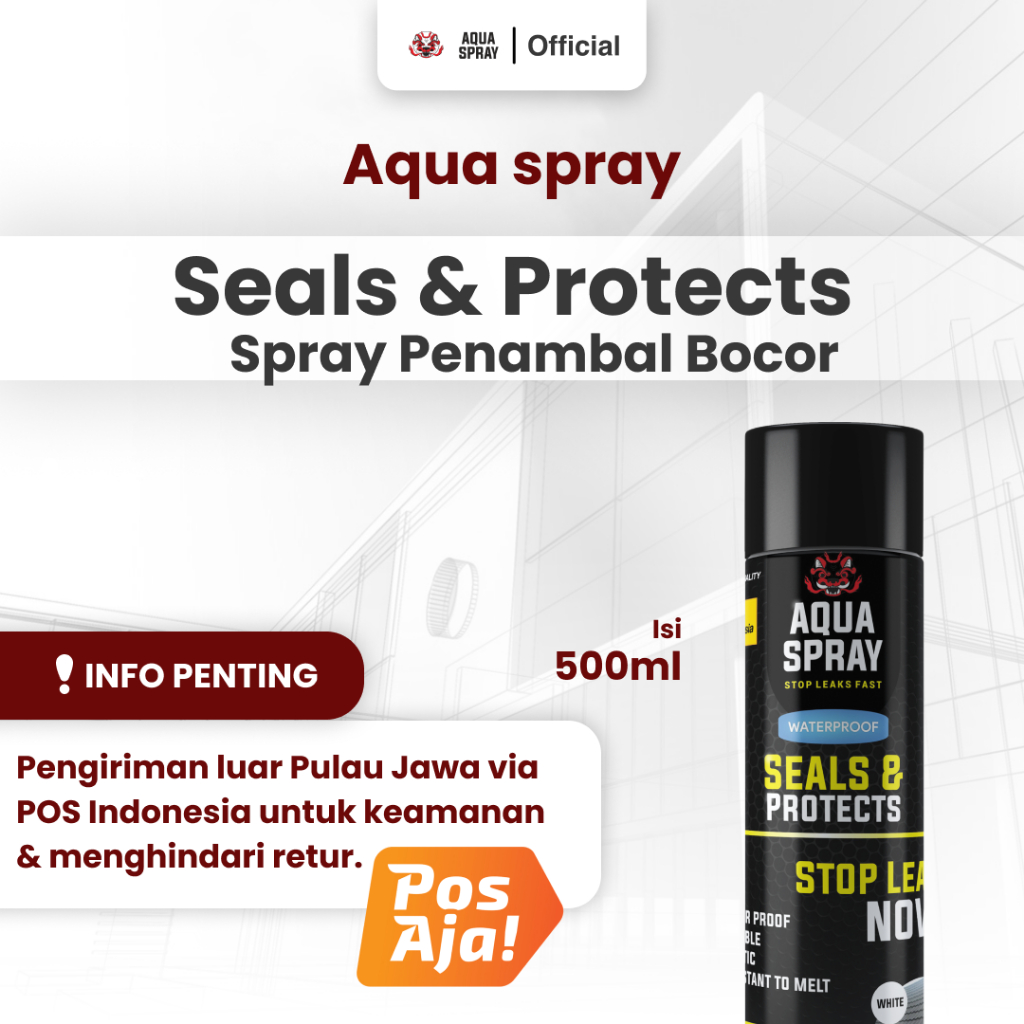 TERLARIS Aqua Spray Seal And Protect Cairan Anti Bocor Rubber Sealant Spray 500ml