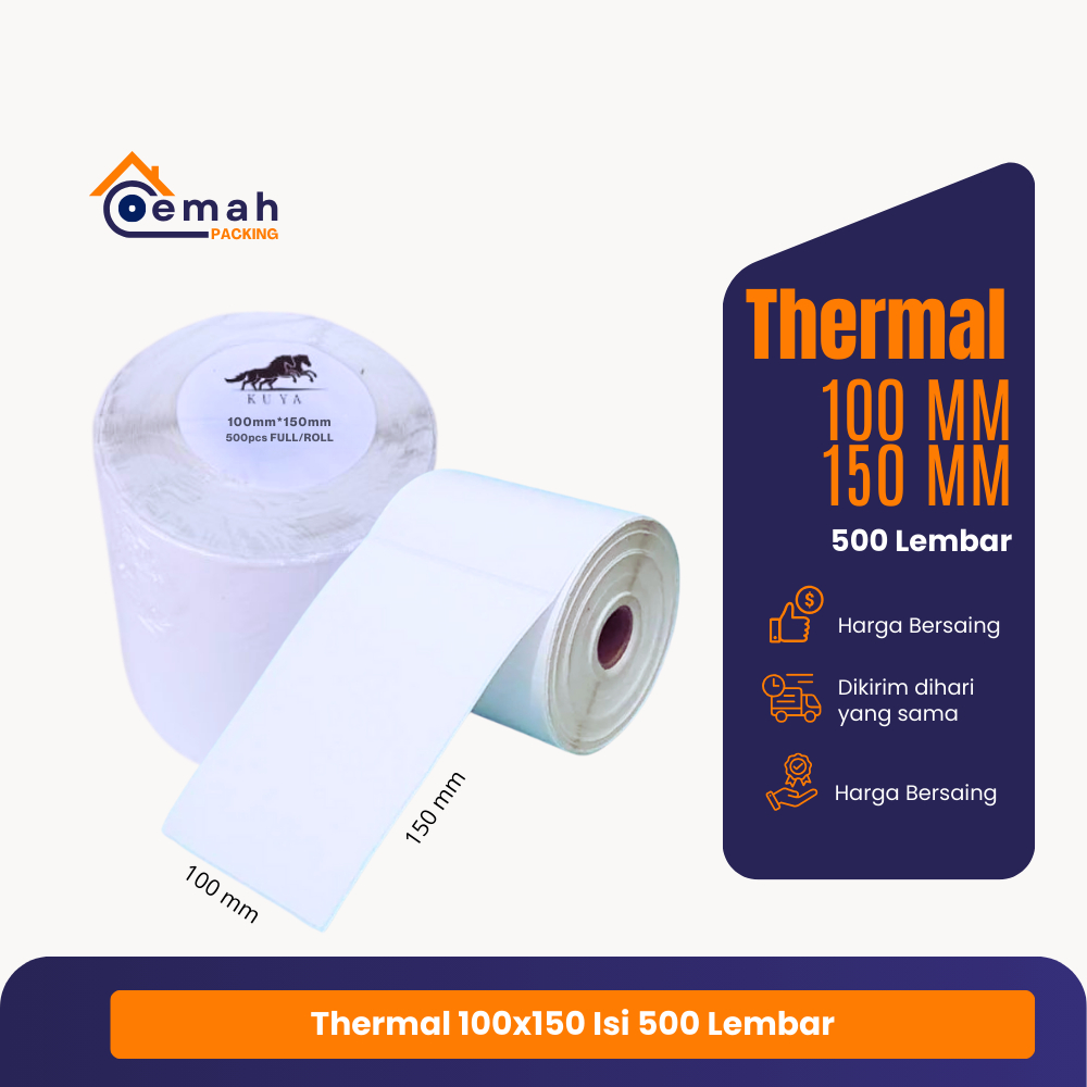 

Kertas Lebel Thermal 100*150*500