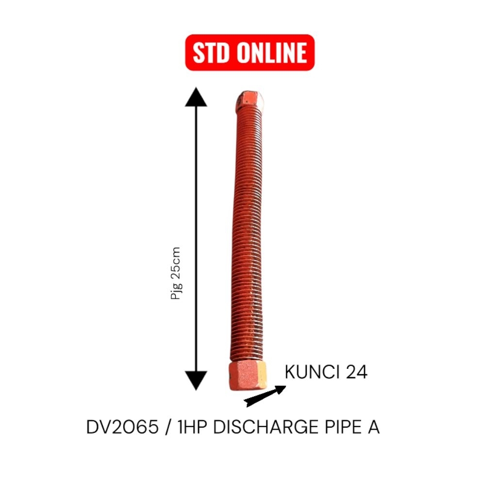 Discharge pipe A (25cm) kompresor 2 HP / DW  3065