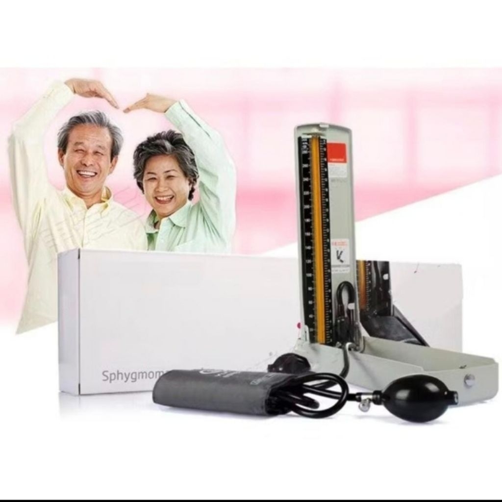 Raksa Mercurial Sphygmomanometer Tensimeter Air Raksa Alat Pengukur Tekanan Darah