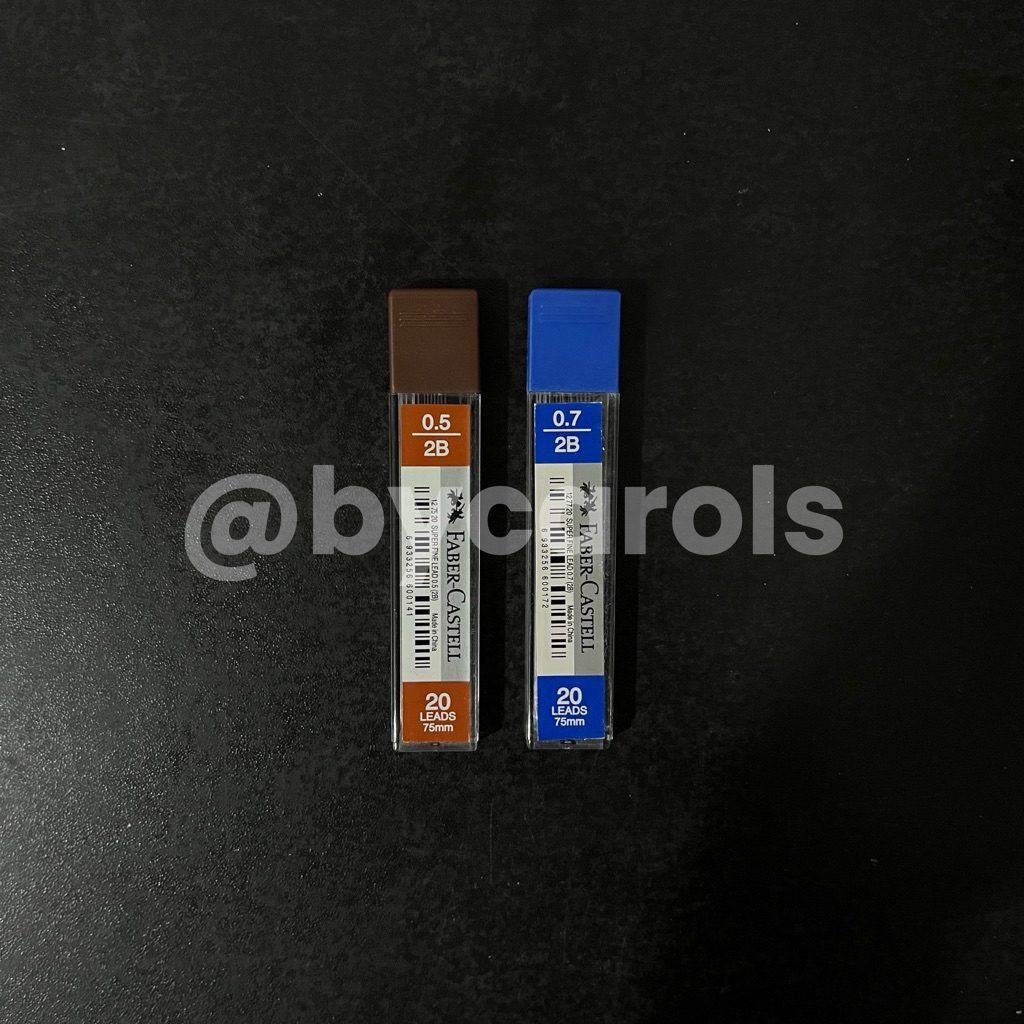 

ISI PENSIL FABER CASTELL MECHANICAL PENCIL LEAD 0.5 0.7 2B