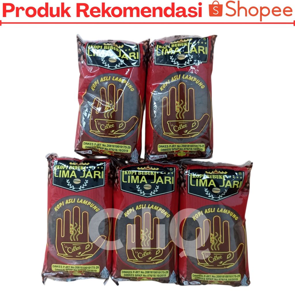 

Kopi Bubuk Lima Jari 1kg Robusta Asli Pringsewu Lampung Murah