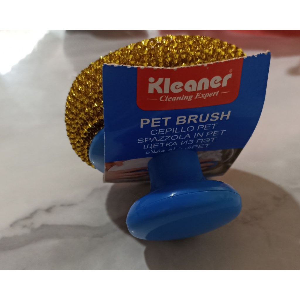 Kleaner Sabut Cuci Piring / Panci Stainless Gagang Genggam