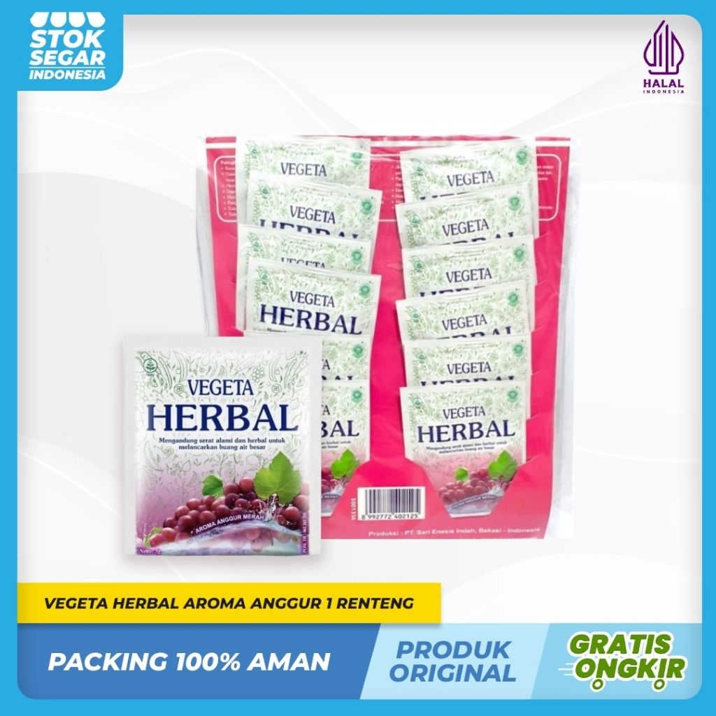 

Vegeta Herbal Aroma Anggur 1 Renteng