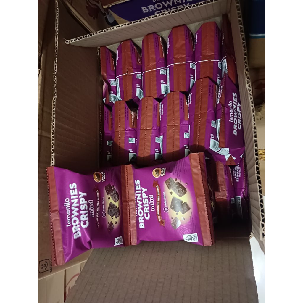 

Lemonilo Brownies Crispy mini choco chips 6rencengx10 pcsx9 gr