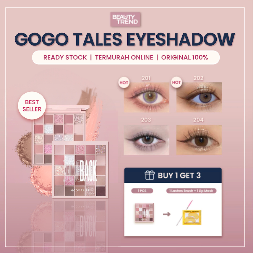 [BPOM ORI] Gogo Tales Eyeshadow Gogo Tales 25 Colors Eyeshadow Palette Gogo Tales Play Color GT282
