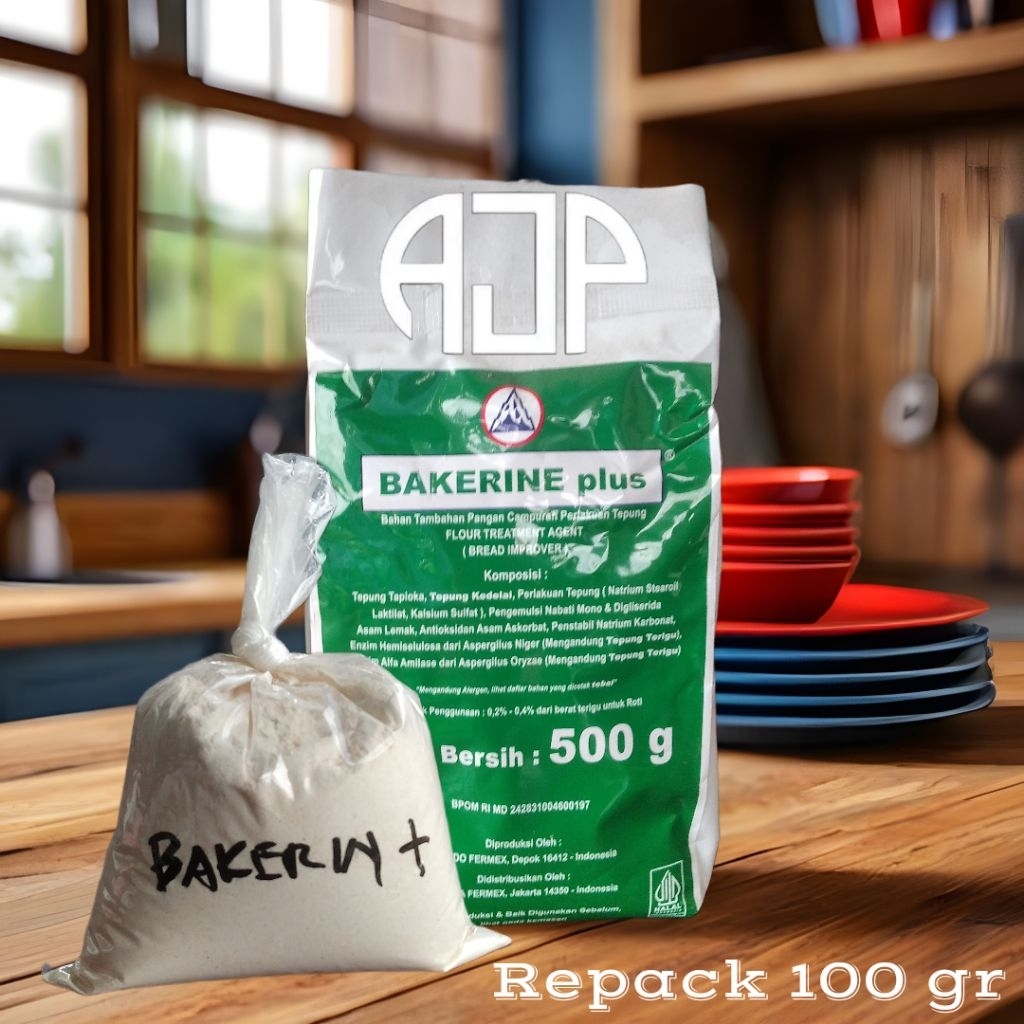 

BAKERINE PLUS Bread Improver / Pelembut Kue | Repack 100 gr