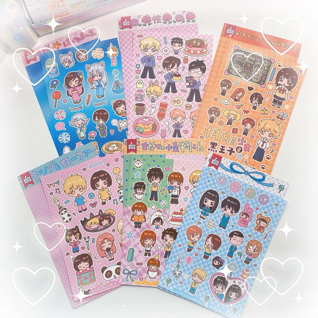 

sticker cute little anime cartoon kartun lucu girl boy korea jepang