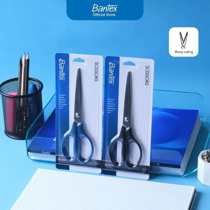 

Bantex Gunting Kertas / Office Scissor Pegangan Simetris Pisau Tajam Anti Karat Ukuran 180 mm