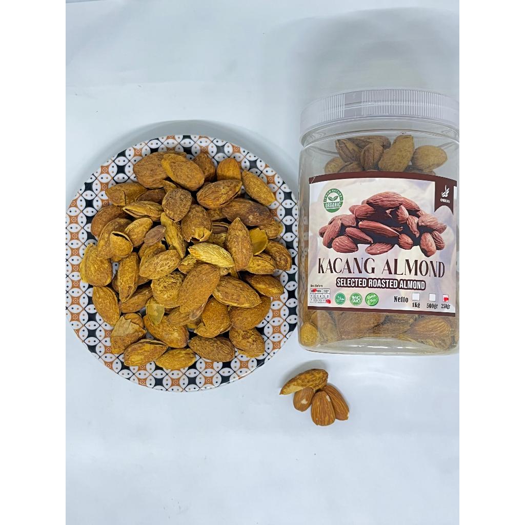 

Kacang Almond Panggang Premium Bercangkang Rasa Manis – Almond Import Renyah & Gurih